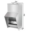 Hranitoare pentru pasari, Otel galvanizat, 21x16x33 cm, Capacitate 5.2 kg, 4 x alimentatoare apa