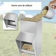 Hranitoare pentru pasari, Otel galvanizat, 33x21x48 cm, Capacitate 11.3 kg, 4 x alimentatoare apa