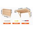 Birou de perete pliabil, 800 x 599 x 438 mm, Lemn pin, Maro, capacitate 45 kg
