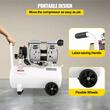 Compresor fara ulei, ultra silentios 60 dB, 750W, 25 l, 165 l/min, 8 Bar, 1760 rpm