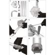 Pompa de transfer ulei Vorel 78002, capacitate 20 l/min, manuala, aluminiu