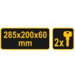 Cutie postala Vorel 78542, otel, 285x200x60mm, maro