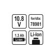 Bormasina cu acumulator Sthor 78981, Li-Ion, 10.8 V, incarcator, 1.3 Ah, 15 Nm, Led iluminare