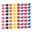 Set 72 pietre de catarat, Multicolor, accesorii prindere incluse, max 200 kg