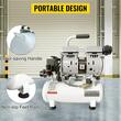 Compresor fara ulei, ultra silentios 58 dB, 550 W, 9 l, 110 l/min, 8 Bar, 1440 rpm, 2 x manometre