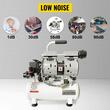 Compresor fara ulei, ultra silentios 58 dB, 550 W, 9 l, 110 l/min, 8 Bar, 1440 rpm, 2 x manometre
