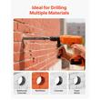 Carota diamantata pentru beton, Diametru 25 mm, Adancime gaurire 241 mm, filet interior M16, 3 x adaptoare