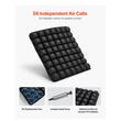 Perna ortopedica gonflabila pentru scaun, 56 celule, 410 x 460 x 45 mm, Negru