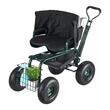 Carucior multifunctional pentru gradina, 810×480×690/770 mm, Capacitate 181 kg, roti cauciuc 10 inch, Scaun reglabil in inaltime