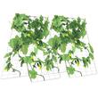 Set 2 spaliere pentru castraveti, plante agatatoare, 90 x 140 cm, Pliabil, 24 x Cleme de fixare