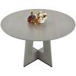 Masa rotunda de bucatarie Vivatechnix MDF, 1200x1200x750 mm, Gri, 2-4 persoane