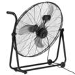 Ventilator industrial de podea, diametru 762 mm, Metal, 80 W, 3 viteze, unghi de rotatie 360 grade, 2 x roti
