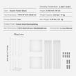 Set 2 suporturi pentru flori Inaltime 80 cm, capacitate max 15 kg, Transparent, Acril, Cadru dreptunghiular
