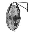 Set 2 x Ventilator oscilant de perete, Industrial, diametru 505 mm, Otel, 120 W, 3 viteze