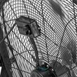 Ventilator industrial de podea, diametru 762 mm, Metal, 80 W, 3 viteze, unghi de rotatie 360 grade, 2 x roti