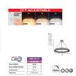 Pendul led 106 W, 7350 lm, 175-265V, Negru, IP20, 100 x 60 cm, 3CCT, dimabil, telecomanda