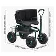 Carucior multifunctional pentru gradina, 810×480×690/770 mm, Capacitate 181 kg, roti cauciuc 10 inch, Scaun reglabil in inaltime