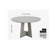 Masa rotunda de bucatarie Vivatechnix MDF, 1200x1200x750 mm, Gri, 2-4 persoane
