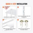 Set 2 suporturi pentru flori Inaltime 80 cm, capacitate max 15 kg, Transparent, Acril, Cadru dreptunghiular