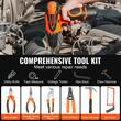 Set 146 scule si unelte, Surubelnita electrica cu acumulator 14 Nm, Cutie transport