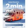 Incalzitor portabil, Sirocou diesel, 8 kW, 12/24 V DC, Telecomanda, consum 0.17-0.48 l/h, Rezervor 5 l, 410 x 180 x 395 mm