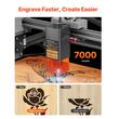 Masina de gravat cu laser 10 W, Zona de gravare 300 x 300 mm, Viteza 7000 mm/min, pentru lemn, piele, sticlă, anumite metale, compatibil cu LaserGRBL