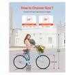 Bicicleta de oras, Roti 26 inch, 2 x frane V-Brake, Cos cumparaturi, max 150 kg, Otel, mansoane maner piele, 1 viteza, Albastru