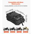 Geanta spate motocicleta, Capacitate 30 l, Dimensiuni 450 x 300 x 200 mm, negru, Impermeabila