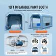 Cabina de vopsit gonflabila, dimensiune 4 x 3 x 2.75 m, 1 x suflanta 750 W, Impermeabila, PVC, sistem filtrare