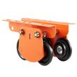 Carucior manual pentru palan, Capacitate 1000 kg, reglabil pentru latimea flansei grinzii in I de la 68 mm la 110 mm, roti duble
