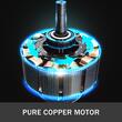 Compresor fara ulei, Vertical, ultra silentios 58 dB, 850W, 30 l, 165 l/min, 8 Bar, 1440 rpm, 2 x manometre