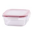 Caserola cu capac etans Strend Pro MagicHome BSG1, 1100 ml, 18x18x7 cm, sticla borosilicata, patrata