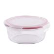 Caserola cu capac etans Strend Pro MagicHome BSG8, 950 ml, 17x7 cm, sticla borosilicate, rotunda