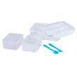 Cutie pentru pranz MagicHome, 2 compartimente, 1.5 litri, cu furculita si lingura, 22x15.2x7.6 cm
