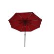 Umbrela pentru gradina, Strend Pro Marakesh 270 cm, cu iluminare solara, 8 x Led
