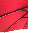 Umbrela pentru gradina, Strend Pro Marakesh 270 cm, cu iluminare solara, 8 x Led
