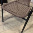 Set mobilier gradina maro, Strend Pro Alesia, masa rotunda 70x60 cm, 2 scaune 52 x 55 x 73 cm, otel
