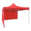 Pavilion pentru gradina, Strend Pro Montgomery Rossi, tip evantai, 300 x 300 cm, cu 2 pereti laterali, rosu
