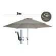 Umbrela plaja Strend Pro Premium Zoe, diametru 230 cm, 34/34 mm, PE