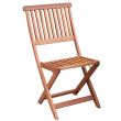 Set pliabil masa cu 2 scaune pentru balcon sau gradina, Strend Pro Caracas, lemn de meranti, max.150 Kg, maro