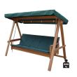 Balansoar din lemn Strend Pro Fredericia, 235 x 115 x 180 cm, cu perne 