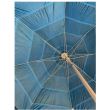 Umbrela pentru plaja Wakiki Blue, nylon si metal, 180 cm, albastru