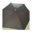 Umbrela pentru gradina, Strend Pro Zoe Black, 230 cm, 34 mm, PE 180 g