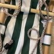 Leagan pentru copii, Strend Pro Fumiko Green, maxim 70 Kg, sfoara, lemn si bumbac