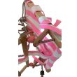 Leagan pentru copii, Strend Pro Fumiko Roz, capacitate 70 Kg, sfoara, lemn si textil
