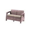 Set mobilier de gradina Keter Antigua Capuccino, 1 x canapea, 2 x fotolii, 1 x masuta