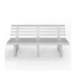 Banca din plastic Strend Pro Orchidea White, Alba, 145x74x49 cm, UV