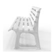 Banca din plastic Strend Pro Orchidea White, Alba, 145x74x49 cm, UV