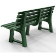 Banca din plastic Strend Pro Orchidea Green, Verde, 145x74x49 cm, UV