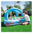 Piscina gonflabila, Bestway Coral, parasolar si podea gonflabila, 147 x 147 x 122 cm